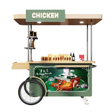 【免運/可開票】擺攤推車 移動擺攤小吃車鐵藝露營主題餐車面包零食甜品戶外精品花車