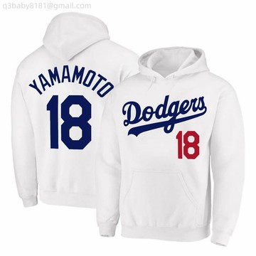 洛杉磯道奇隊18號# Yamamoto 山本由伸 棒球聯盟 Dodgers mlb 純色帽t 男帽t 客製化帽t 刷毛t