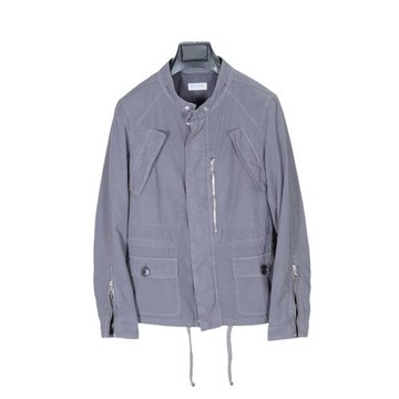 Dries Van Noten 秀款 重工水洗藍灰色 M6改良設計款夾克 S碼