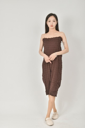 issey miyake me彈性連身棕色連身裝