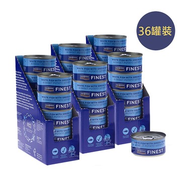 【倆寶貝精品館】海洋之星FISH4DOGS 鮮魚蔬菜犬罐 白身魚-四季豆&地瓜 85gｘ36罐