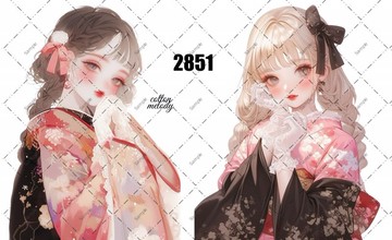 original sticker no.2851 人物貼紙 原創貼紙 原創人物貼紙 裝飾貼紙 cotton melody