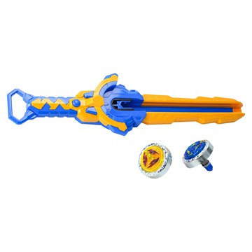 SGDM 森格動漫 劍魂飛陀 發射器 + 陀螺 2顆  藍色  1組