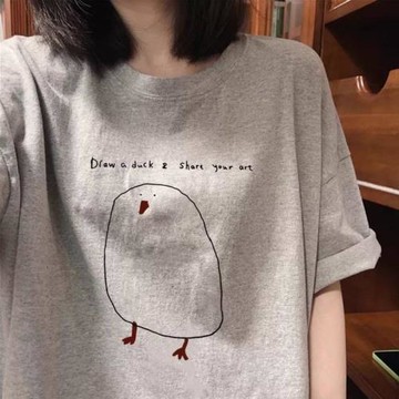 【爆款直降】3A260克純棉雙紗！夏季短袖T恤男女情侶寬松半袖上衣