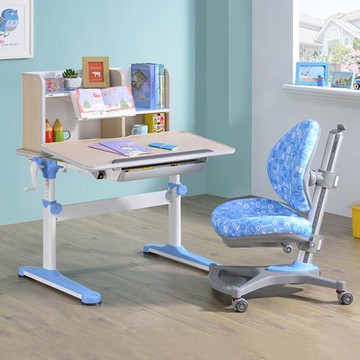 【SingBee欣美】寬90cm SBC-601 非凡成長雙板桌+90桌上書架+138單背椅 (書桌椅 兒童桌椅 兒童書桌椅 升降桌)