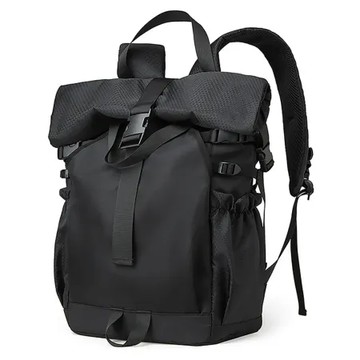 E.City_大容量加厚減壓卷口休閒背包