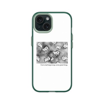 iPhone 15 Clear 憂墨綠 - 怪奇事物所 Incrediville - 所長細胞群_白