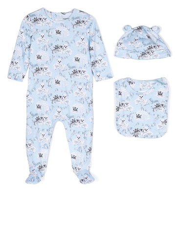 Kenzo Kids - Sleep Well babygrow set - kids - Cotton - 12 mth - Blue