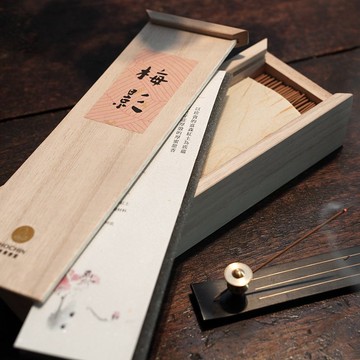 【梅影】富森紅土沉香線香 樺木收藏盒