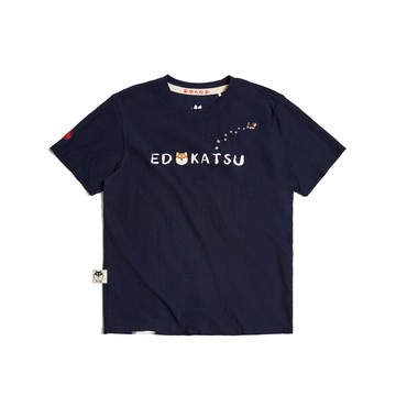 江戶勝｜加大碼｜男裝｜溜搭的黑丸短袖T恤