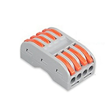 家護保｜1包50入【四進四出】 JM-2-4 PCT電線接線器 快速接線夾 端子夾 接線端子 壓接端子 分線器