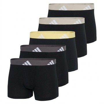 adidas 愛迪達 男款 平口內褲 5件組 4AM019-903  混合顏色  M