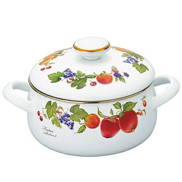 Fuji Horo【日本代購】富士霍羅 琺瑯雙耳陶器用品  FTC-20W