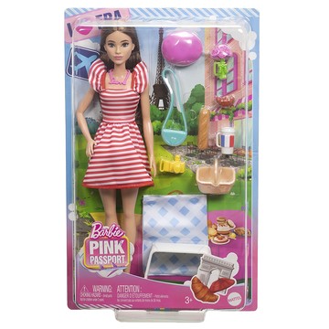 Barbie 芭比 巴黎野餐遊戲組  1盒  多色