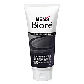 [家速配]MENS Biore黑白柔珠洗面乳