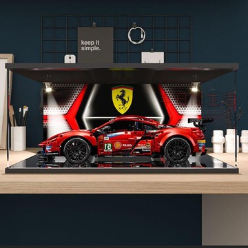 樂高展示盒 積木展示盒 亞克力展示盒 公仔展示盒 模型展示盒 樂高展示盒42123法拉利42093邁凱倫42125克爾