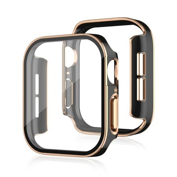 雙色防水錶殼 直邊殼膜一體 Applewatch錶殼 iwatch保護殼 錶殼