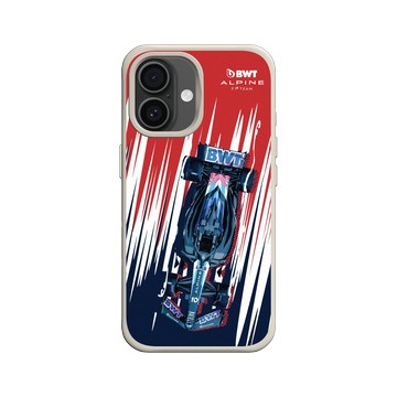 iPhone 16 SolidX 貝殼灰 - Alpine - BWT Alpine Formula One Team A524 Comic Style