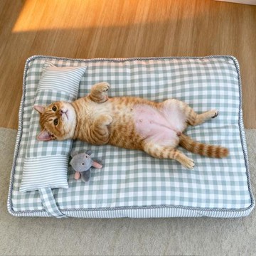 可拆洗寵物墊子秋冬保暖貓狗睡墊棉麻沙發床夏天狗窩貓窩四季通用