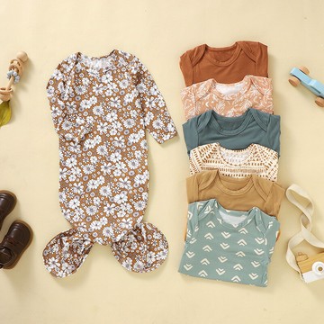 外貿寶寶睡袋Ins風竹纖維睡裙春兒童睡袋新生兒服北歐風嬰兒睡袋鑫弘-萌寶童裝可開發票