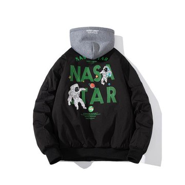 NASA宇航員聯名外套飛行員夾克男女情侶秋冬ins潮加厚寬松棒球服