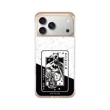 iPhone 17 Pro Max ClearX (MagSafe 兼容) 暖透橘 - Batman 蝙蝠俠 - 撲克牌
