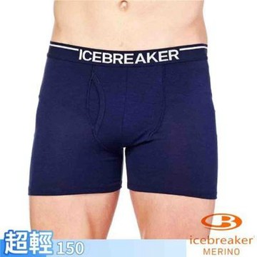 【Icebreaker】男款 美麗諾羊毛 Anatomica 四角開口內褲.衛生褲/快乾透氣.除臭.乾爽舒適/ IB103030-401 海軍藍