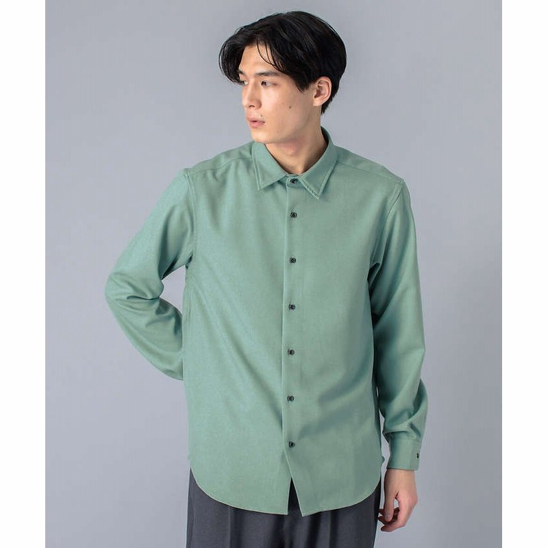 シャツ メンズ 防しわストレッチ 大人のバンドカラーシャツ 長袖シャツ 春服 夏服 秋服 冬服 キレイめ シンプル ts2072 2カラーS〜XL