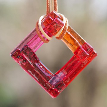 有色玻璃（Irogasane [Rouge]）項鍊 [可以選擇尺寸] [定做]