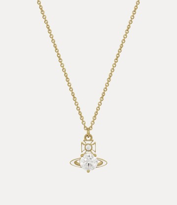 Vivienne Westwood Millie Pendant Necklace Gold-white-enamel-white-cz Gold-white-enamel-white-cz Women