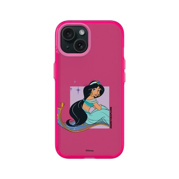 iPhone 15 Clear 粉漾桃 - 迪士尼-公主系列 Disney Princess - 公主專屬系列-阿拉丁 茉莉公主
