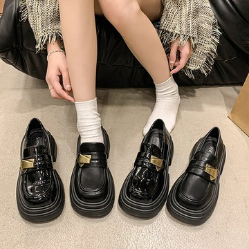 【韓國K.W.】Y7990韓國頂極幸福上班族穿搭首選百搭樂福鞋(運動鞋/休閒鞋/厚底鞋)