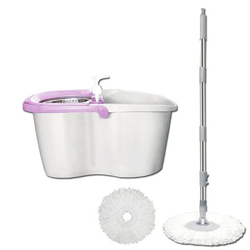 愛家捷嚴選 迷你轉轉拖 手壓脫水拖把 拖地省時省力 耐用不銹鋼脫水槽 輕巧省水桶洗脫兩用好收納