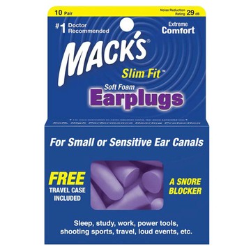 MACK'S 泡棉耳塞 紫色  10副  1組