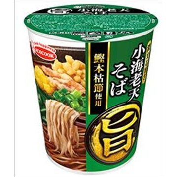 送料無料 エースコック まる旨　小海老天そば 57g×12個