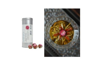 【熱銷No 1茶葉禮品 - 花開富貴】茉莉仙桃 (茉莉綠茶)