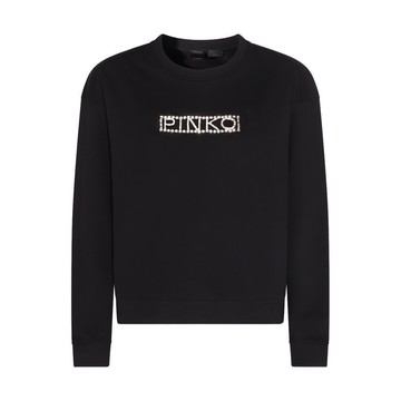 Pinko - Black Cotton Sweatshirt
