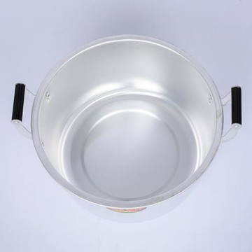 包郵加厚加深老式鋁湯鍋鋁鍋家用雙耳大鋁鍋奶鍋燉鍋拉面鍋