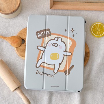 醜白兔奶油吐司強悍磁吸iPad三折保護殼