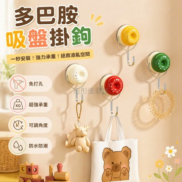 台灣出貨✨ 強力吸盤掛鉤 免打孔牆面掛鉤 廚房浴室吸盤勾 可拆卸移動掛鉤 真空吸附門後掛鉤
