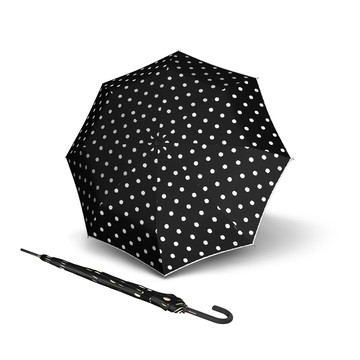 Knirps德國紅點傘｜T.760 直立式自動傘-Dot Art Black
