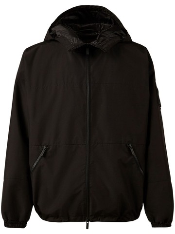 Hogan - hooded ripstop windbreaker - men - Polyester/Polyamide - L - Black