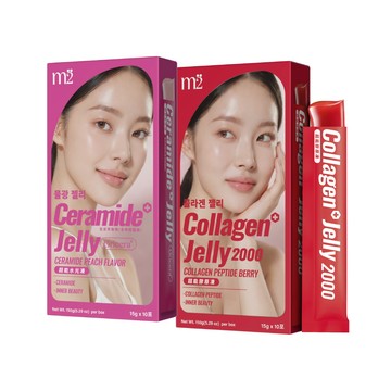 【m2美度】超能膠原莓果果凍/水光水蜜桃果凍 買1送1組 (10入/任選2盒)
