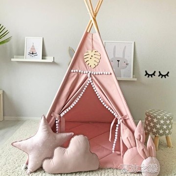 兒童帳棚 Ins實木兒童帳棚室內女孩男孩夢幻公主屋家用可睡覺牆角小帳篷【林之舍】