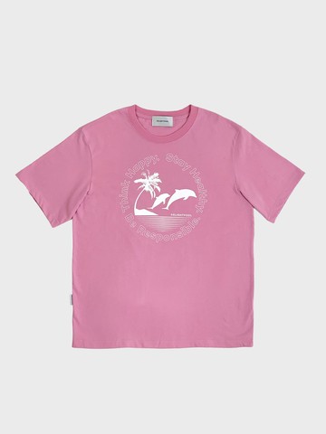 Dolphin Twins T - shirts - Pink Clouds