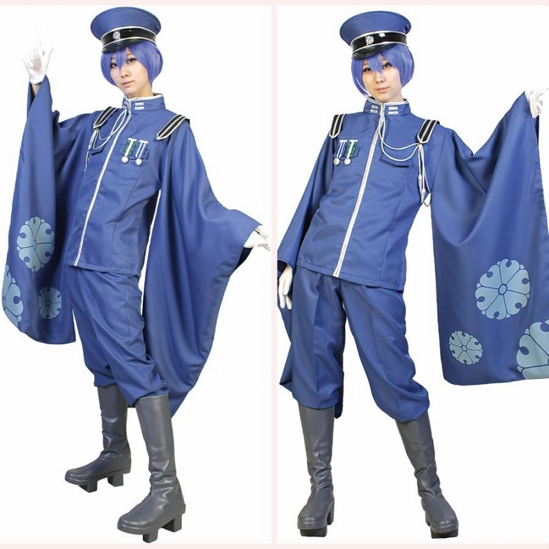 VOCALOID 千本桜 KAITO カイト 振袖軍服 軍帽セット コスプレ衣装 ...