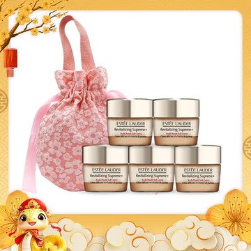 ESTEE LAUDER 雅詩蘭黛 年輕無敵膠原霜15mlX5[75ml/正貨容量超值組]送收納袋-新年情人禮品