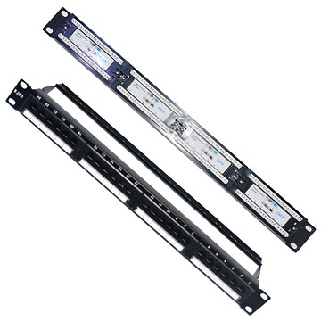 Neon 台灣霓虹 Cat6機架式24埠網路跳線面板 加厚冷軋鋼板 1U標準19英寸  EC6M  1個