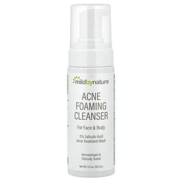 Mild By Nature, Acne Foaming Cleanser, 5.5 fl oz (162 ml)