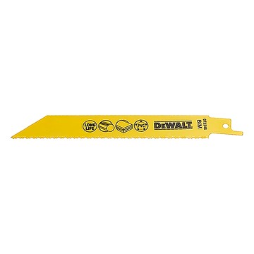 DeWALT 得偉 雙金屬木工用合板及PVC切割軍刀鋸片 DT 2348  1個